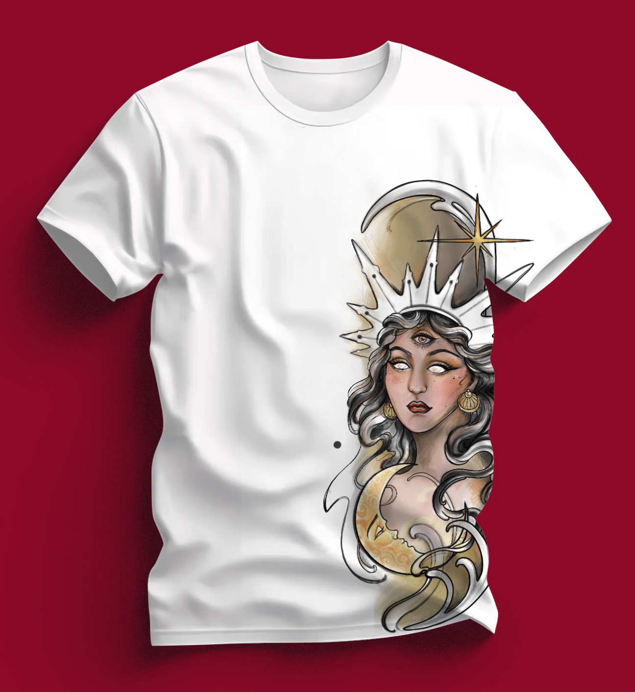 Ljubica Kratka Majica Bijela